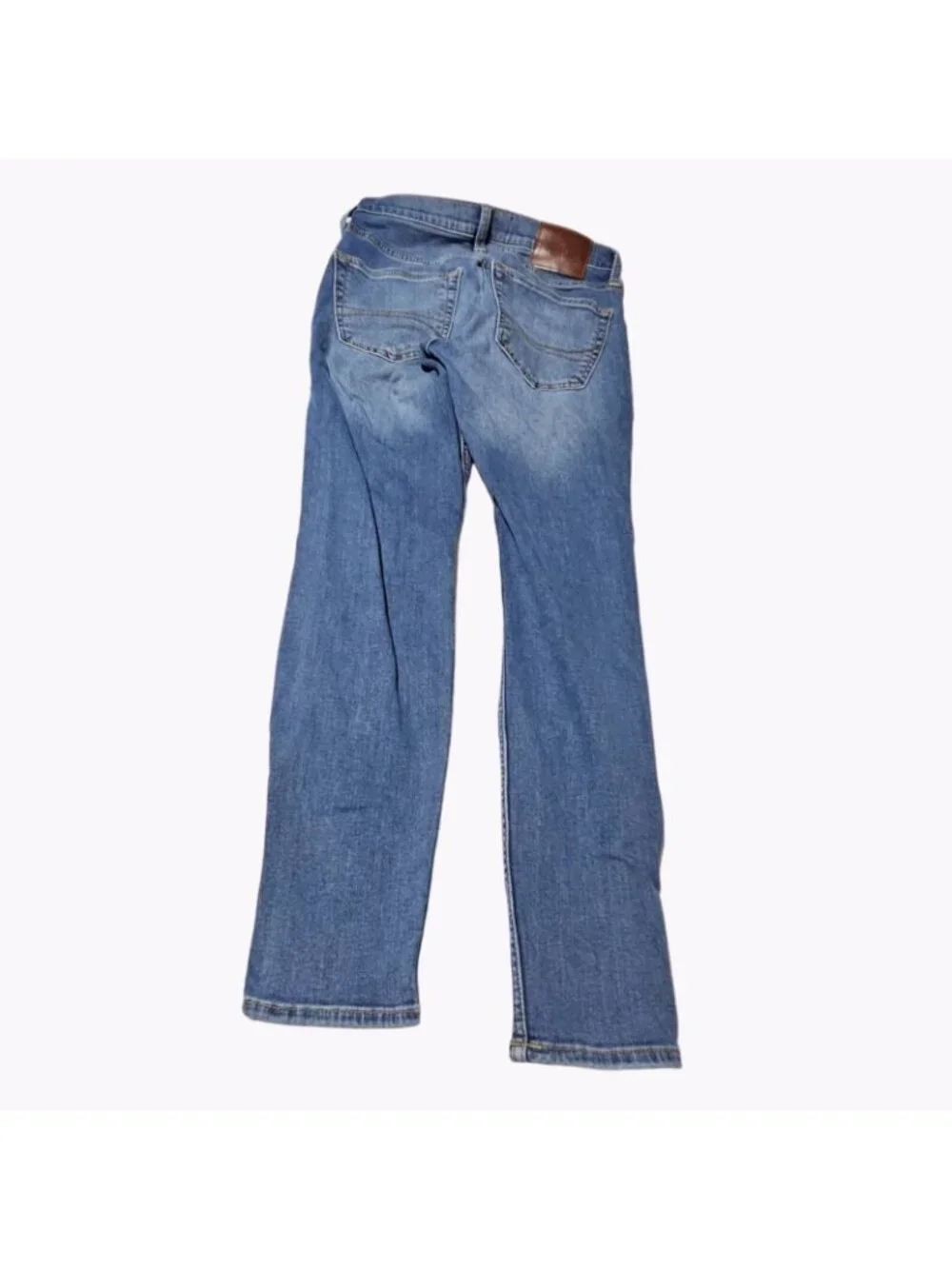 Hollister Super Skinny Jeans Mens Size 29 X 30 Low Rise Medium Wash Ripped Denim